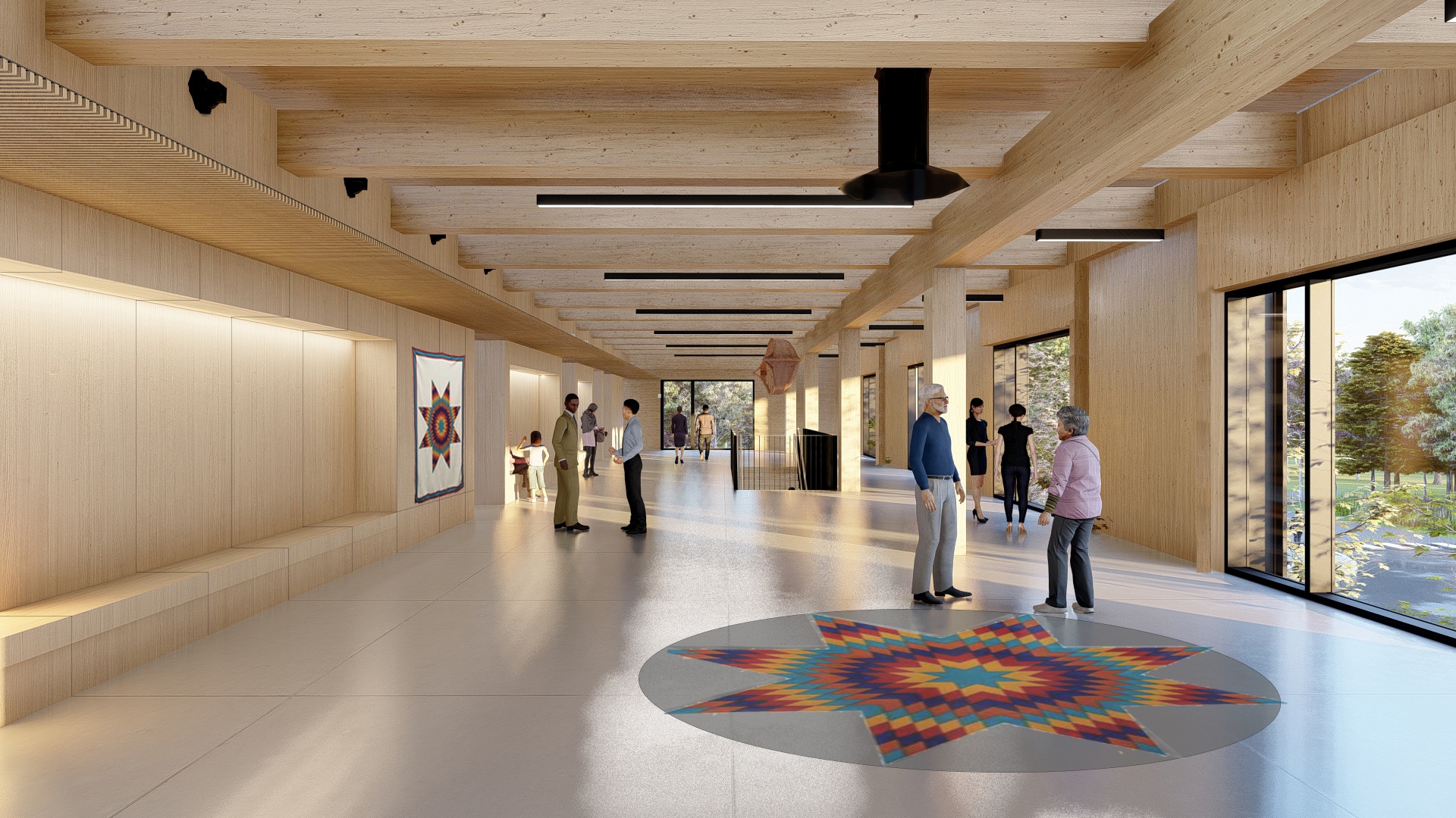 Rendering of Buffalo Point interior space