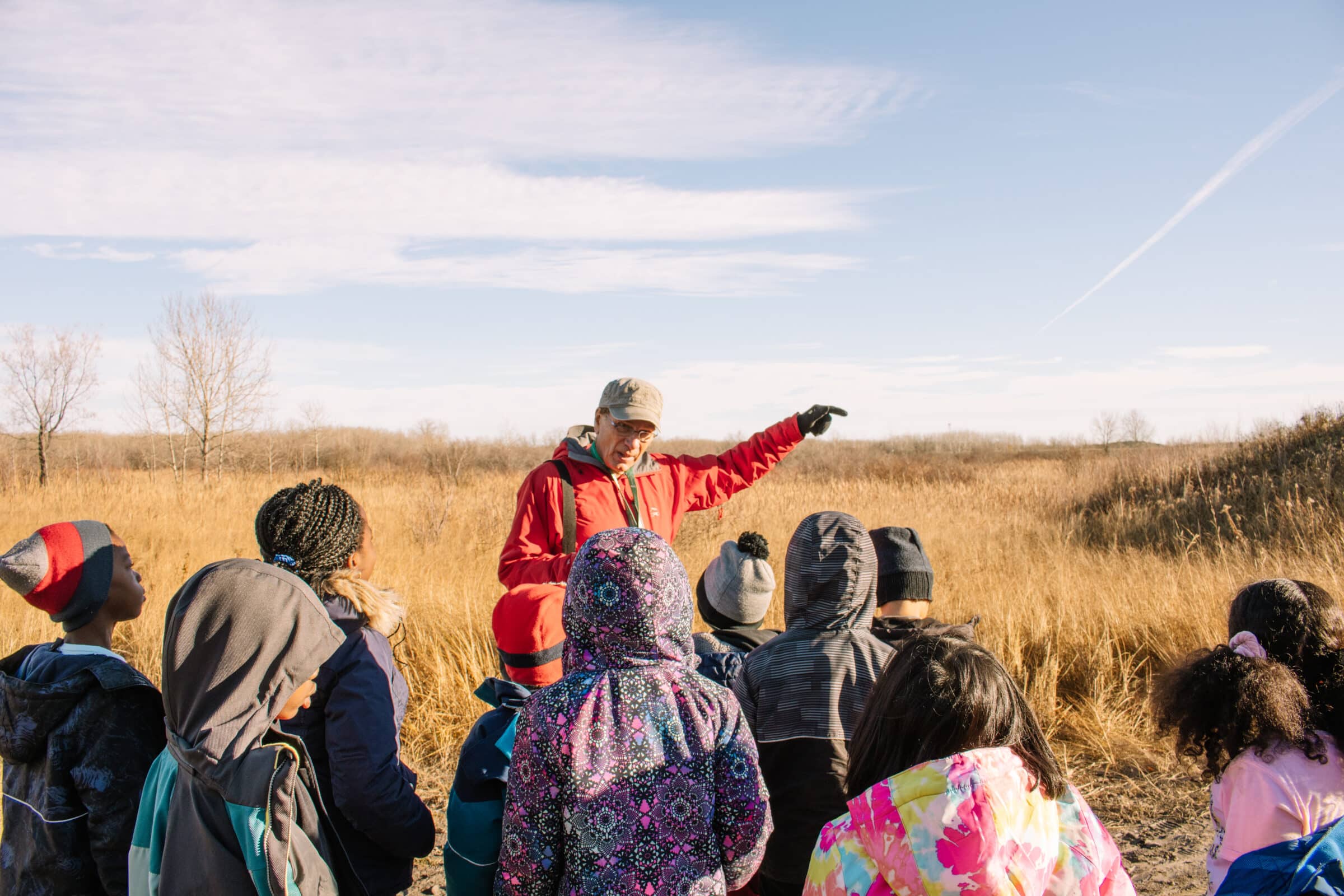 Volunteer leads school program in fall